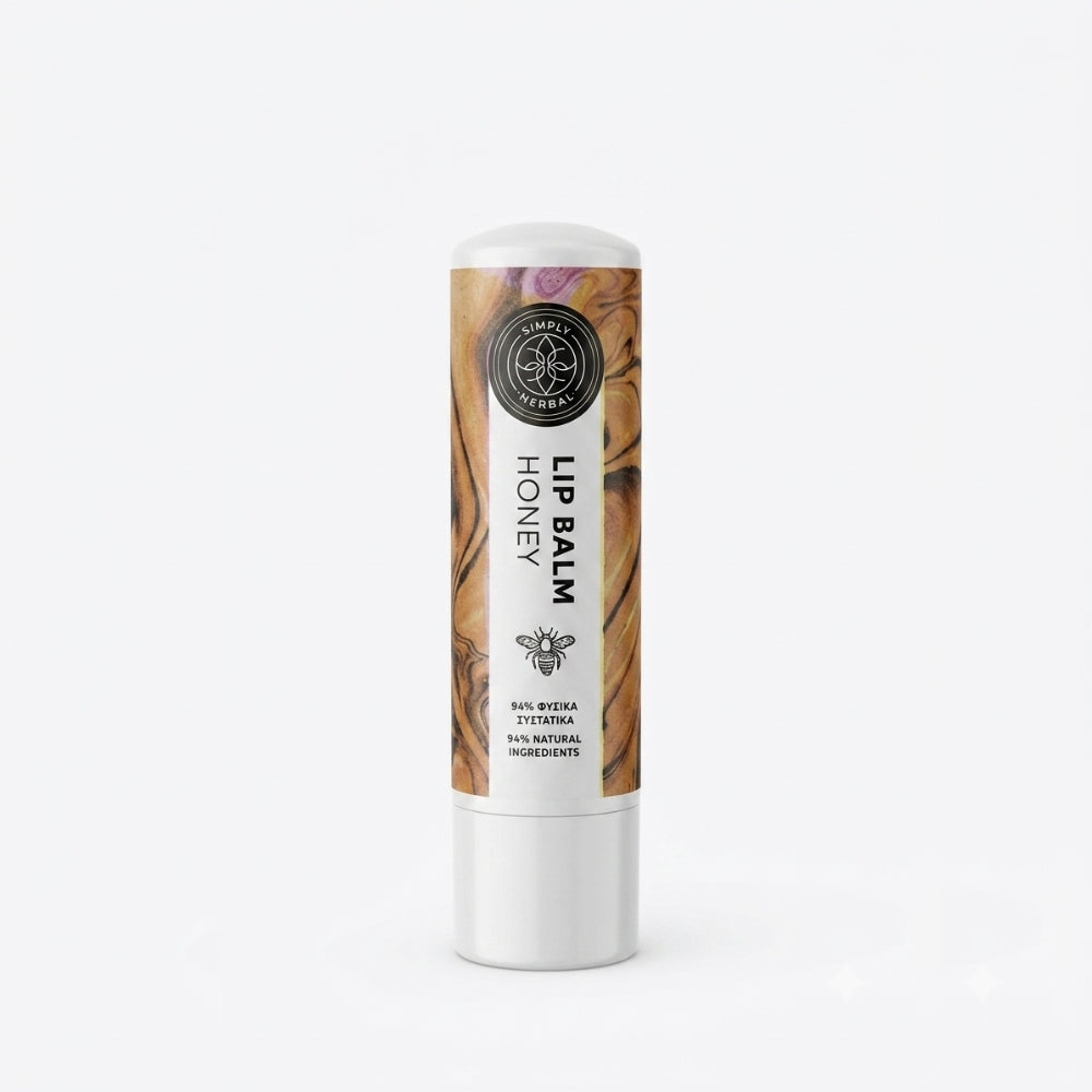 Lip Balm Μέλι με μείγμα Φυτικών Βουτύρων και Ελαίων (5ml)
