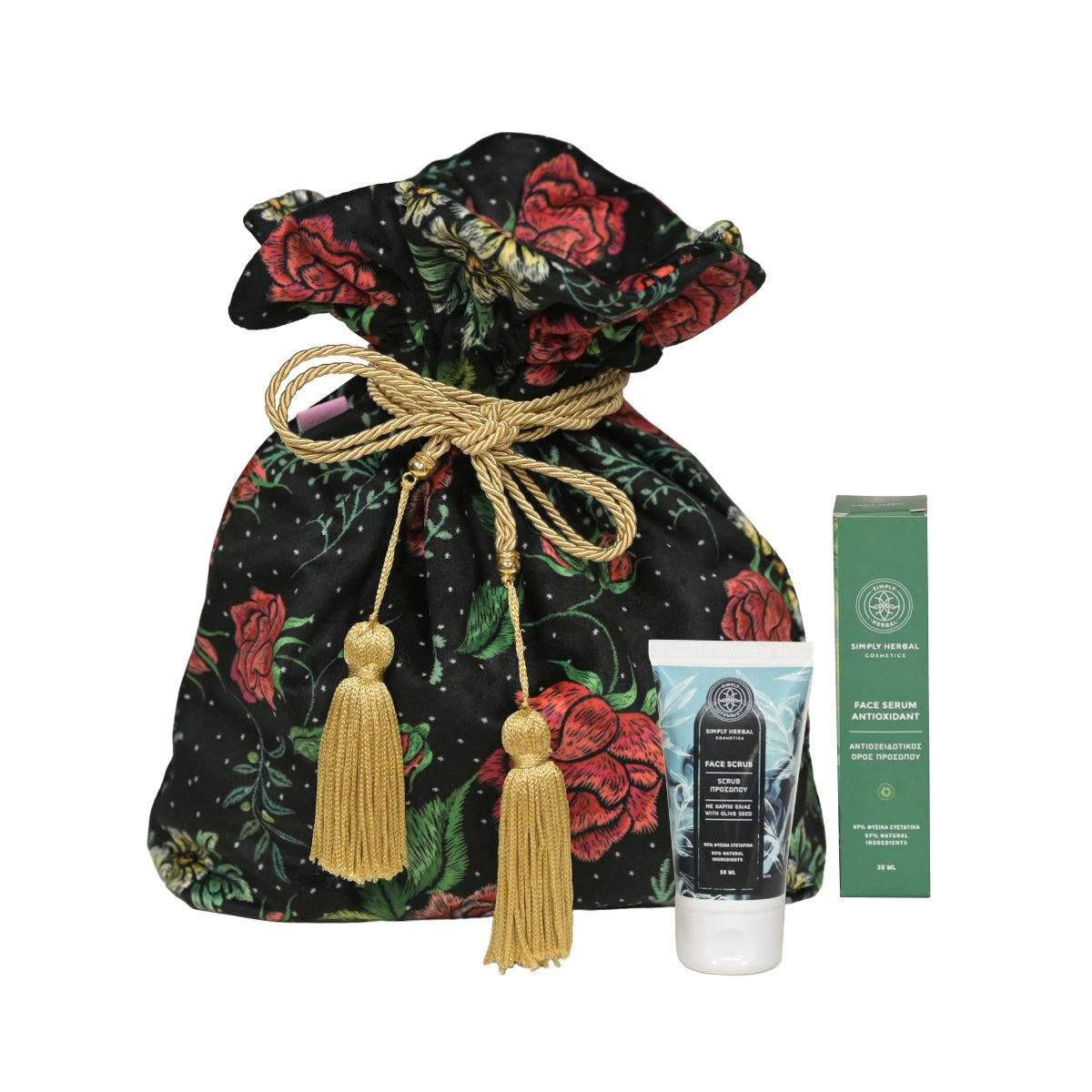 Limited Edition - Serum Προσώπου &amp; Scrub Προσώπου με Pouch Bag (Georgina Trikogia)