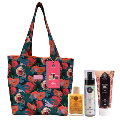 Simply Herbal SS26 Edition Dry Oil Glitter, Body Mist Lilly &amp; Body Scrub