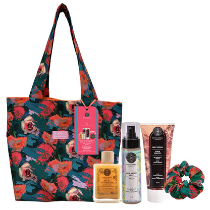 Simply Herbal SS26 Edition Dry Oil Glitter, Body Mist Lilly &amp; Body Scrub
